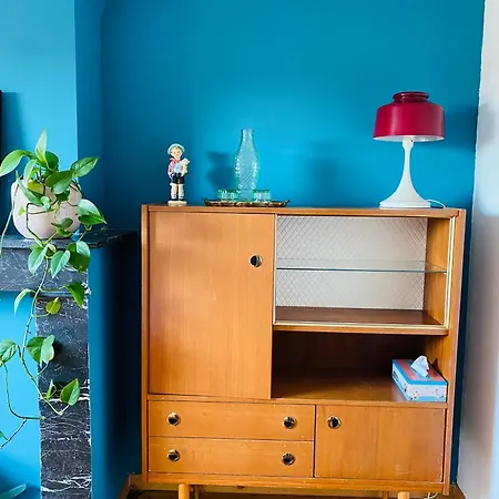 Blauwe In Herenhuis Met 2x 1pers Bed Pensionat Antwerpen