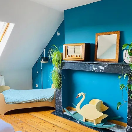 Pensionat Blauwe In Herenhuis Met 2x 1pers Bed Antwerpen